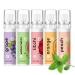 5PCS Fruit Oral Breath Spray Mouth Breath Freshener Natural Fresh Breath Freshener Spray Portable Mint Dry Mouth Spray Effective Refreshing Bad Breath Treatment Oral Odor Care Mist Sprays for Adult