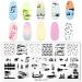 Ocean Nail Art Stamps Set - 6 Animal Templates for Stunning Nail Designs | Premium Nail Art Tools - Buy Online on GoSupps.com