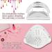 Waysse 120W UV Led Nail Lamp - Portable Nail Dryer with Timer, Sensor, and LCD Display for Fingernails and Toenails - Home & Salon - Buy Online on GoSupps.com
