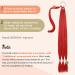 Braid Ponytail Extension Long Straight Ponytail Hair Extensions Women Synthetic Hairpieces JHZHONG-DIY Braid Hair Extension with Hair Tie (30inch/red) 30inch red - Buy Online on GoSupps.com