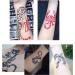 Henna Tattoos Stencils - 10 Large Temporary Tattoo Templates for Men, Boys, Adult & Teens - Buy Online on GoSupps.com