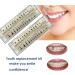 56 Pcs False Teeth Fake Teeth 2 Sets Synthetic Resin Dental Tooth Upper Lower Denture Tooth Party Horror Prop Makeup DIY Replacement 22 A2 - Buy Online on GoSupps.com