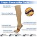 Compression Stockings for Men & Women - 15-20mmHg Knee Socks for Running Travel & Pregnancy - 4 Pairs L-XL Beige - Buy Online on GoSupps.com
