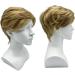 SKHAOVS Men's Short Blonde Cosplay Wig with Bangs - Heat Resistant Synthetic Hair for Halloween and Daily Costume - Buy Online on GoSupps.com