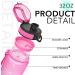 GOSWAG 32oz Motivational Water Bottles with Time Marker & Fruit Strainer  Sports Water Bottle with Times to Drink  Leakproof & BPA Free  Reusable Plastic Bottle with Strap no Straw for Gym & School Balloon - Buy Online on GoSupps.com
