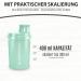 Protein Shaker 300 ml - Leak-Proof BPA-Free with Sieve & Scale for Creamy Shakes | Fitness Cup for Isolates & Sports Concentrates in Mint Blue - Buy Online on GoSupps.com