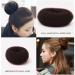 Donut bread maker hair bun maker 7-piece brown ring shape set with 10 U-shaped clips 5 elastic hair ropes. - Buy Online on GoSupps.com