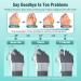 Bunion Corrector for Men & Women - Big Toe Relief Brace with Anti-Slip Heel Strap | Adjustable One Size (White & Green - Buy Online on GoSupps.com