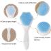 SHANPIN Handheld Silicone Face Scrubber Exfoliator - Soft Facial Cleansing Brush & Blackhead Remover (2 Pcs) - Waterproof Skincare Tool - Buy Online on GoSupps.com