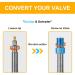 Presta to Schrader Valve Adapter - 10PCS for Bike Tire Inflation | HZJD - Buy Online on GoSupps.com
