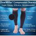 Doc Miller Calf Compression Sleeve 20-30 mmHg - 2 Pairs for Recovery, Maternity, Shin Splints - Black, Medium Size - Buy Online on GoSupps.com