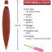 Xtrend 26 Inch EZ Braids 3Packs Copper Red Pre-Stretched Easy Braiding Hair Extensions for Box Braids Hair Hot Water Setting Synthetic Fiber Hair Extensions (3Packs 350#) 26 Inch (Pack of 3) 350# - Buy Online on GoSupps.com