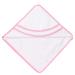 Triangular bathrobe for hood pink