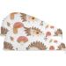 Super Absorbent Brown Hedgehog Mushroom Hair Towels 2 Pack - Quick Dry Turbans for Women & Girls - Buy Online on GoSupps.com