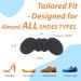 Buy Heel Pads for Oversized Shoes - 4 Pairs Anti-Slip Grips for Men & Women | Cushioned Inserts to Prevent Blisters & Heel Slipping - Black - Buy Online on GoSupps.com