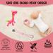Baby Teething Toy Set - Pink Pacifier Clip, Giraffe & Bear Teethers - BPA Free Silicone Chew Toys for Infants - Freezer Safe - Buy Online on GoSupps.com