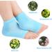 Fusuton 2 Pairs Moisturizing Gel Heel Socks Open Toe Socks Feet Care Ultimate Treatment for Dry Cracked Rough Skin on Feet (Pink and Blue) - Buy Online on GoSupps.com