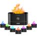 Flames Aroma Diffuser - 7-Color Light Essential Oil Humidifier for Home Office Yoga & Kids - Automatic Switch-Off (Black) - Buy Online on GoSupps.com