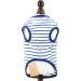 Shop Smalllee Lucky Store: Summer Striped T-Shirt for Small & Medium Dogs | Sleeveless Pet Clothing for Yorkies Chihuahuas & More - Buy Online on GoSupps.com