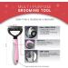 Goeswell Pet Deshedding Brush & Dematting Comb Grooming Kit - Double Sided Undercoat Rake for Dogs & Cats - Includes Nail Clippers & File - Pink (3 Pack) - Buy Online on GoSupps.com