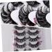 minkissy 7 Pairs false eyelashes false lash extensions colored eyelashes individual cosplay lashes colored lashes fake eyelashes lashes with color extend artificial fiber halloween - Buy Online on GoSupps.com