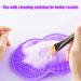 Silicone Makeup Brush Cleaning Mat - Purple | Brush Cleaner Pad for Brushes, Sponges & Puffs - Buy Online on GoSupps.com