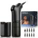 Ear Wax Removal Kit Qimic Water Powered Ear Cleaner for Effective Ear Wax Removal Electric Ear Irrigation Flushing Kit for Home Use Ear Cleaning Kit with 4 Pressure Settings USB Rechargeable Black