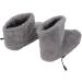 Potruwe Heated Slippers & Socks - Winter Foot Warmers Electric Heating Boots Soft Plush Comfort in Gray - Buy Online on GoSupps.com