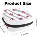 Red Sea Stars Marine Stripes Sanitary Napkin Bag | Portable Menstrual Cup Bag with Zipper for Teens & Women - Buy Online on GoSupps.com