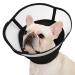 Kuoser Rachrerause Dog soft leak protection protective collar dog comfy Cone dog adjustable breakwear for dogs after surgery breathable pet Elisabethane Rescue rake cat black m m black