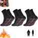 Tomalin Acupressure Self Heating Shaping Socks Afiz Tourmaline Slimming Health Sock Magnetic Self-Heating Socks Foot Massage Thermotherapeutic Sock (3PCS)