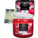 Pomegranate Noir 3-Wick Scented Candle - Aromatherapy Stress Relief | Strawberry & Vanilla | Natural Soy Candle | Luxury Home & Office Gift - Buy Online on GoSupps.com
