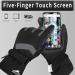 Achiou Ski Snow Gloves - Winter Warm 3M Thinsulate Waterproof Touchscreen - Black Medium - Buy Online on GoSupps.com
