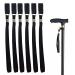 NHCDFA Walking Stick Strap 6pcs Black Nylon Strap Strap Wristband For Walking Stick Stick Accessories Wrist Strap Use With Walking Sticks Easy To Put On Fits Securely For Elderly or Other Users