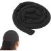 Spiral Lock Hair Ties Bendable Long Dreadlock Ponytail Holder for Thick Curly Hair Pure Black - Buy Online on GoSupps.com