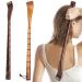 Back massage back scratch 2 pieces 19 in smooth manual wooden back scratch for itching relief handheld bamboo joint back scratch for adults older men women square square