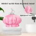 Large Pink Satin Silk Sleep Bonnet - Waterproof Shower Cap for Curly Hair - Buy Online on GoSupps.com