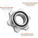 Imikeya 2-Piece Screw Cap for Standard Dumbbell Bars - Non-Slip Spinlock Closures 25mm Diameter - Weight Lifting Accessories - Silver - Buy Online on GoSupps.com