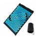 PSGS Spike Cushiont/Pillow Massager (appro.67 * 42cm) Acupressure Cushion Stress Relieve Back Body Pain Mat (Color : LBlueThorn BlackClot)