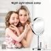 Rechargeable Lighted Makeup Mirror with 8x Magnification - 360 Rotation, Touch Screen, 3 Colors, Adjustable Brightness - Double Sided Vanity Mirror for Cosmetic Applications - Buy Online on GoSupps.com