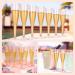 Honeydak 60 Pack Rose Gold Glitter Plastic Champagne Flutes - Elegant Disposable Toasting Glasses for Wedding & New Years Parties - Buy Online on GoSupps.com