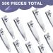 Hestya 300 Pcs Nail Clippers Bulk - Stainless Steel Nail & Toenail Cutters for Men & Women - Portable Durable Manicure & Pedicure Set - Buy Online on GoSupps.com