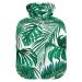 Hot water bottles with cover palm leaves hot water bag for pain relief pregnant women hot water bed warmer 2 liters 11 palm leaves