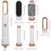 5-in-1 Hot Air Comb | Multi-Function Hair Styling Tool for Straight & Curly Hair | White | International Shipping - Buy Online on GoSupps.com