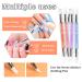 5 Pieces Nail Art Sculpture Pen Set - Dual Pointed Silicone Brushes for Gel Nail Design Foil Drawing & Shapes - Buy Online on GoSupps.com