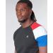 Le Coq Sportif ESS Tee Ss N 1 Men's T-Shirt - XS Black/Red/White/Blue - Shop Internationally for Stylish Comfort - Buy Online on GoSupps.com