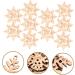 COHEALI 1 set Decorative Graffiti Themed Design Suspending Pendants Chip Pendant Painting Christmas Beige 7.80X7.80X0.20CM - Buy Online on GoSupps.com