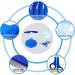 Bunny Grooming Kit: Rabbit Brush, Hair Remover, Nail Clipper, Comb & Bath Brush in Blue - Buy Online on GoSupps.com