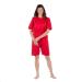 4Care tear-resistant care body for women and men short arm/short leg with safety zipper in the back M light red