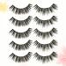 minkissy 5 Pairs Natural False Lashes Natural Fake Eyelashes Cross Eyelashes Natural Eyelashes Black Dense 3d Dense Eyelash - Buy Online on GoSupps.com